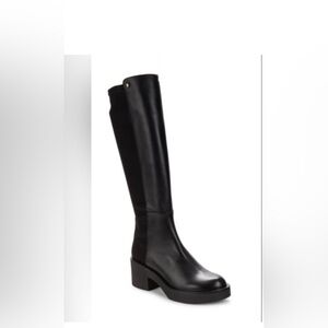 Stuart Weitzman Gotham 50/50 Black Stretch Knee Boots 9.5